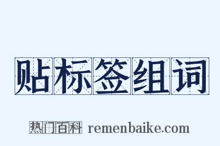 贴标签组词是什么意思的图片